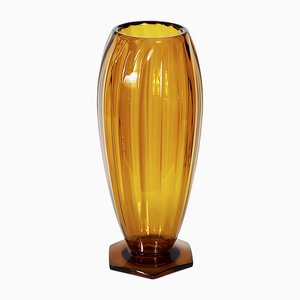 Vase Vintage en Verre par André Delatte, France, 1930s