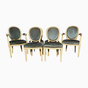French Dining Chairs, 1900s, Set of 6