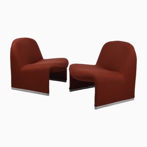 Set of Vintage Lounge Chairs by Giancarlo Piretti for Anonima Castelli, 1970s