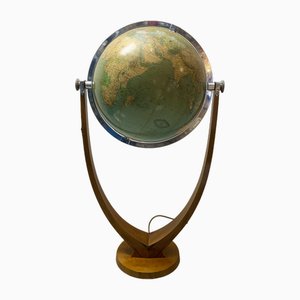 Großer beleuchteter Adendau Globus, 1960er