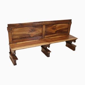 Early 19th Century Solid Walnut Bench