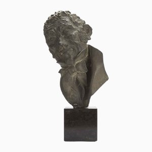 Buste Dora Bassi en Bronze par Alessandro Manzoni, 1970s