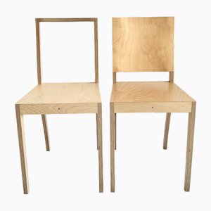 Plywood Chairs by Jasper Morrison for Vitra, 1988, Set of 2