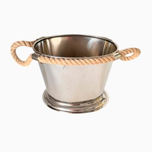 Large Champagne Bucket with Rope Handles, 1970s