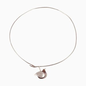 Modern Ibe Neck Ring in Sterling Silver, 1984