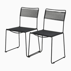 Spaghetti Chairs by Giandomencio Belotti, 1980s, Set of 2