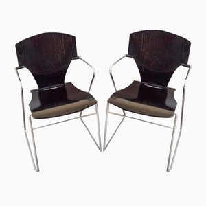 Modern Reclining Chairs, Set of 2