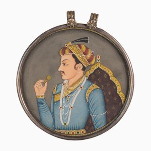 Middle Eastern Artist, Miniature of Prince, 19th Century, Gouache