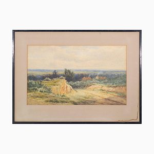 James Edward Grace, Paysage Rural, Aquarelle, 1800s