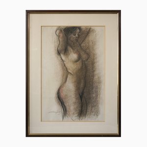 Étude de Vie d'une Dame Nue, 1970s, Mine de plomb sur Papier