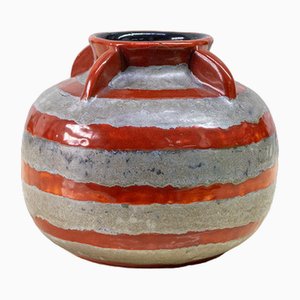 Jarrón de cerámica de La Fiamma, Albisola, años 40