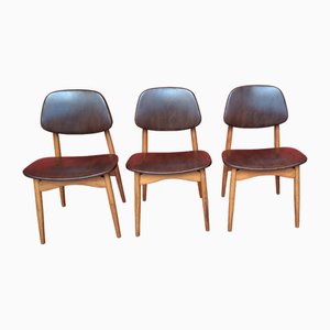 Danish Modern Dining Chairs, 1960s, Set of 3