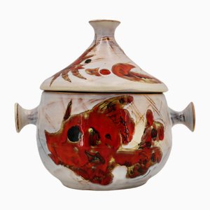 Tureen with Fish and Shellfish Decor by Monique Brunner, 1960s