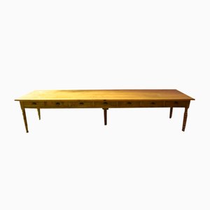 Vintage Oak Passing Table, 1950s