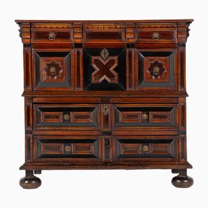 Late 18th Century English Oak and Walnut Chest of Drawers