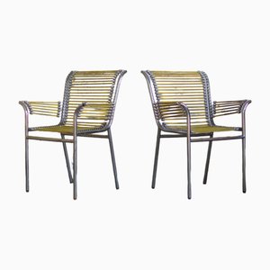 Set of RH122 Armchairs by René Herbst, 1980