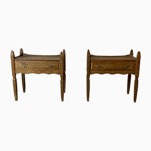 Nightstands in Oak attributed to Henning Kjærnulf, Set of 2