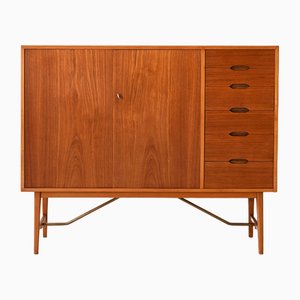 Scandinavian Highboard in Teak with Drawers, 1960s