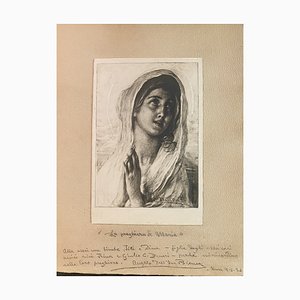 Angelo Dall'Oca Bianca, Mary's Prayer, Photographic Print with White Lead