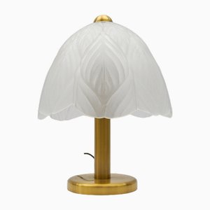 Satin Glass Table Lamp from Peill & Putzler, 1960s