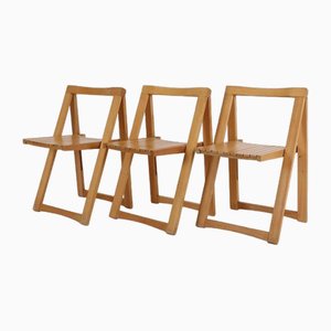 Italian Folding Chair attributed to Aldo Jacober for Alberto Bazzani, 1960s
