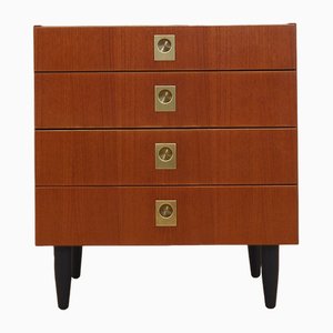 Cassettiera in teak, Danimarca, anni '70