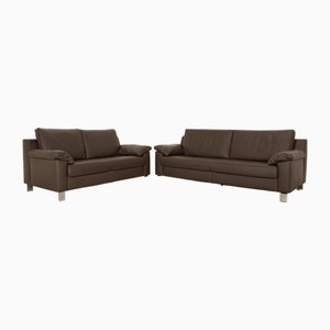 Flex Plus Leather Sofa by Ewald Schillig, Set of 2