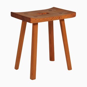 Tabouret Hadar en Pin par Carl Malmsten, 1960s