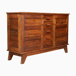 Credenza Mid-Century in quercia francese attribuita a René Gabriel, Francia, anni '40