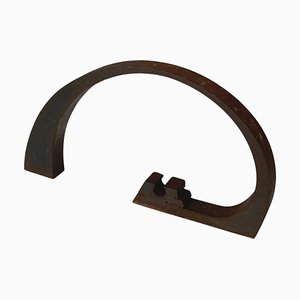 Italian Modern Dark Brown Iron Abstract Sculpture by Edmondo Cirillo, 1970s