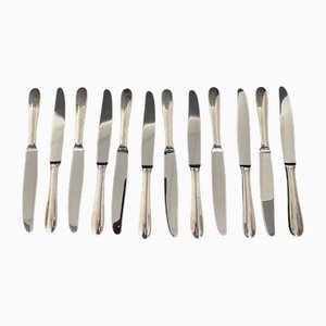 20th Century Uniplat Model Silver-Plated Metal Knives from Christofle, Set of 12