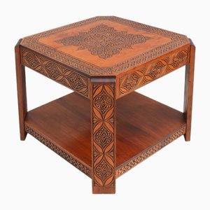 Mid-Century Moroccan Hand Decorated Coffee Table, 1950s