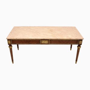Antique French Marble Top Coffee Table, 1930