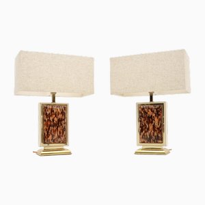 Vintage French Table Lamps, 1970, Set of 2