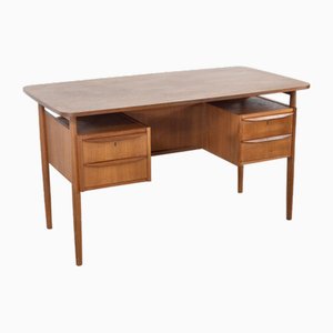 Bureau Mid-Century en Teck par Gunnar Nielsen pour Tibergaard, Danemark, 1960s