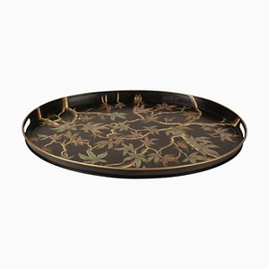 Oval Tray with Vine Leaves by Gand & C interiors