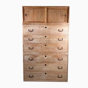 Cajoneras Kimono Tansu japonesas grandes, años 60. Juego de 3