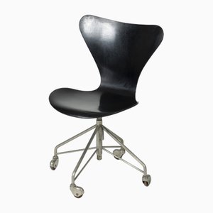 Sedia da ufficio attribuita ad Arne Jacobsen per Fritz Hansen, 1958