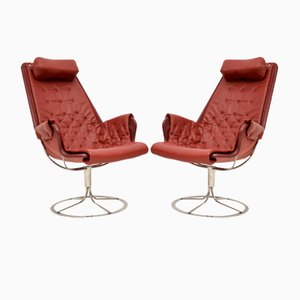 Vintage Jetson Swivel Armchairs by Bruno Mathsson for Dux , 1970s, Set of 2