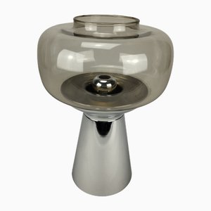 Space Age Candleholder with Chrome-plated Base from Föhl, 1970s