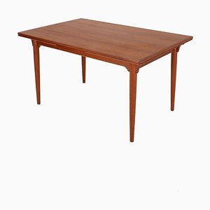 Danish Type 54 Teak Dining Table with Extensions by Gunni Omann Jun, 1960s