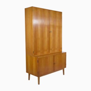 Credenza alta Mid-Century in ciliegio, anni '70