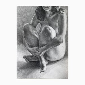 Aleksandra Kalisz, Desnuda, Dibujo A Lápiz