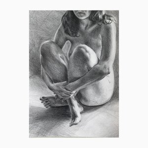 Aleksandra Kalisz, Nude, Pencil Drawing