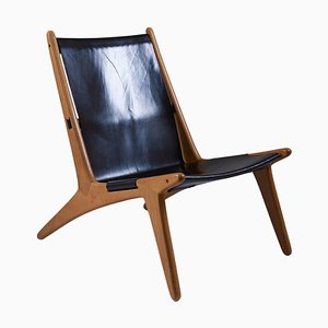 Hunting Chair 204 attributed to Uno & Östen Kristiansson for Luxus, Sweden, 1950s