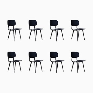 Revolt Dining Room Chairs Set/8 attributed to Friso Kramer, the Netherlands, 1960s, Set of 8