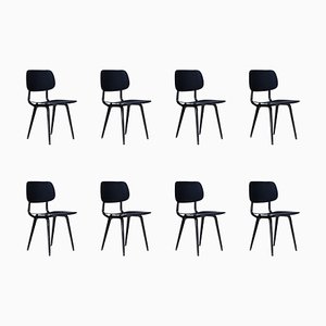 Revolt Dining Room Chairs Set/8 attributed to Friso Kramer, the Netherlands, 1960s, Set of 8