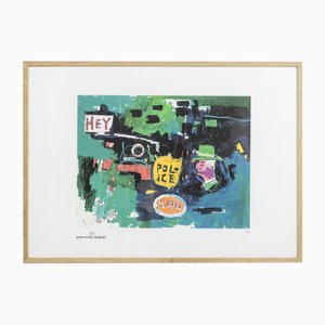 Jean-Michel Basquiat, Composition, Sérigraphie, Années 90, Encadré