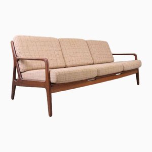 Vintage Danish Sofa with Pull-Out Function