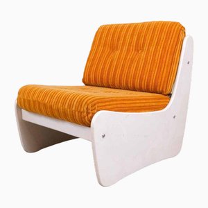 Space Age Lounge Chair in Bright Orange